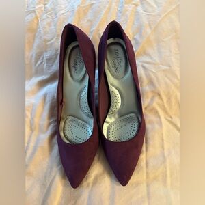 Women's Purple Comfort Heels